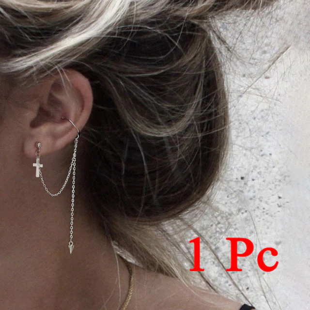 1PC New Fashion Gold Color Moon Star Clip Earrings Ear Cuff - Image 19