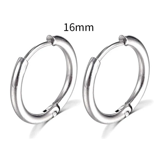 2025 New Simple Stainless Steel Gold Small Earrings Cartilage Ear Piercing Jewelry - Image 20